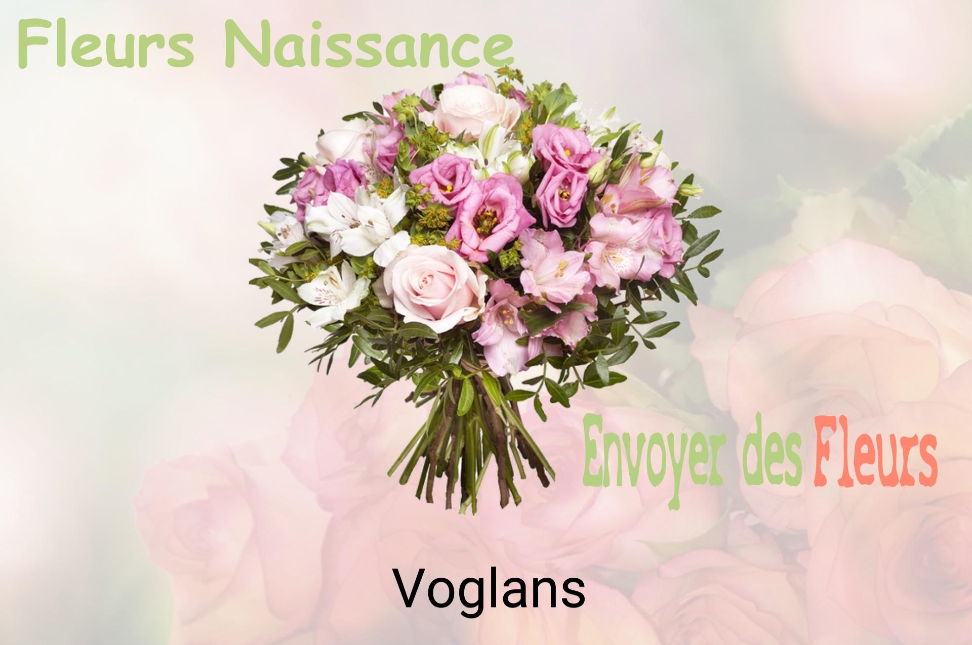 Bouquet de fleurs de naissance livré à Voglans